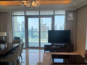 Burj Khalifa View | Vacant | High Floor - Interior view