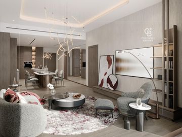 Spacious 2BR | Pool And Boulevard View | Furnished - Interior view