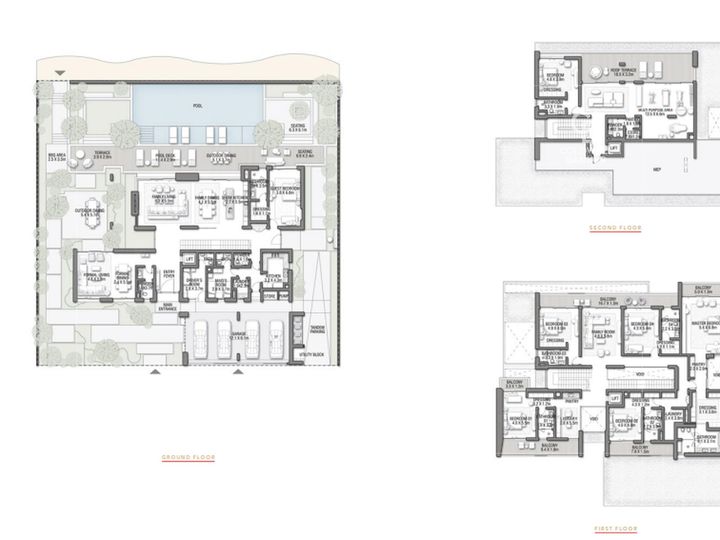 Floor plan - Exclusive 7BR I Corner Villa I Private Beach