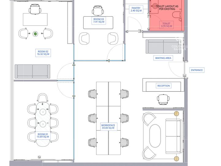 Floor plan - Grade A | DMCC | Turnkey Office | Luxury
