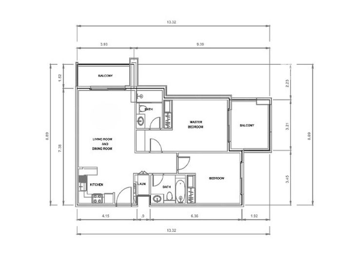 Floor plan - Luxury 2BR | Family Area | Ready to Move-in