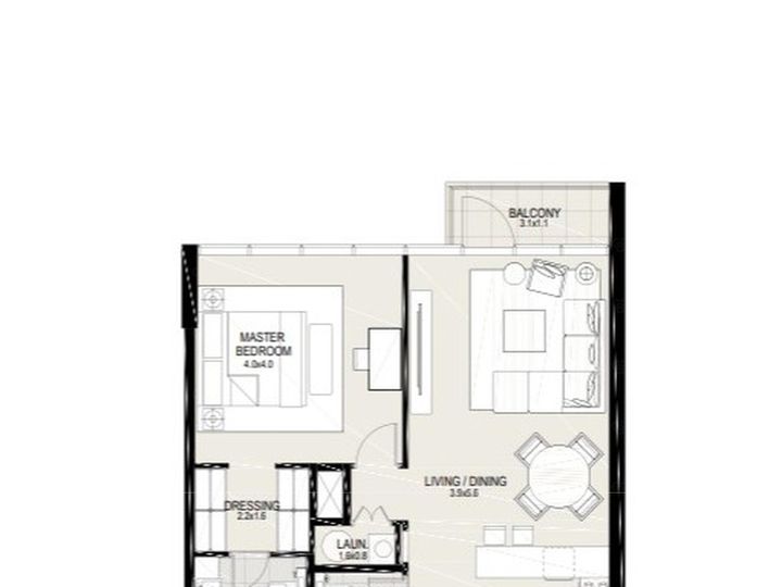 Floor plan - Lagoon View | Vacant | Semi Furnished