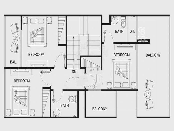 Floor plan - Upgraded | Furnished Townhouse | Prime Location