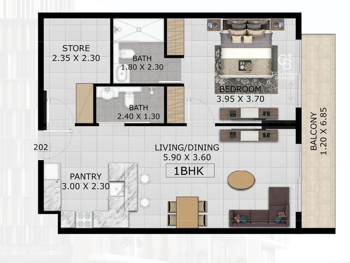 Floor plan - 1+STUDY | HANDOVER SOON | NEXT TO MALL