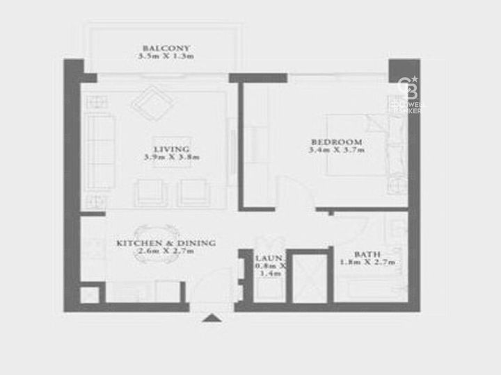 Floor plan - Brand New | Villa And Pool View | High Floor