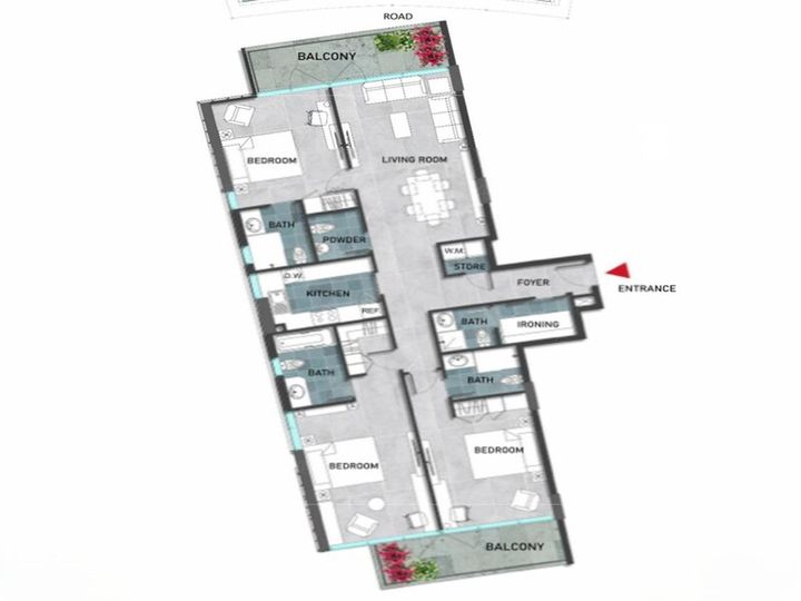 Floor plan - 3BED+MAID  | NEAR TO AIRPORT | NO AGENCY FEE