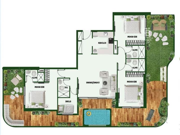 Floor plan - WELLNESS-ORIENTED LUXURY SKY VILLA | PRIME VALUE