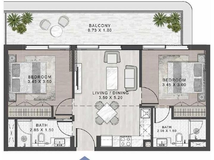 Floor plan - Smart Investment | Modern Living | Community View
