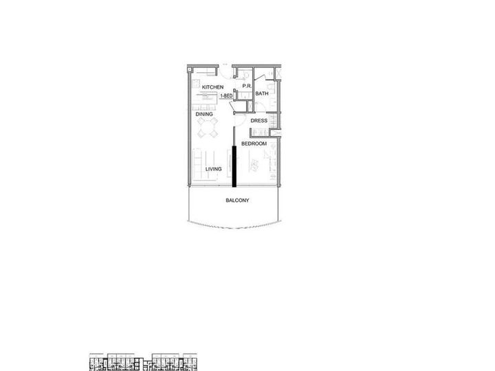 Floor plan - Modern 1-Bed | Waterfront Living | Lagoon Views