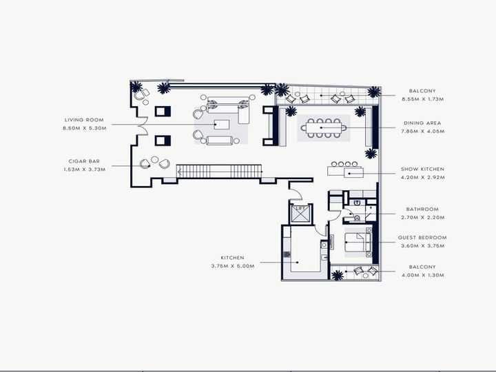 Floor plan - ULTRA-LUXURY 5 BED PENTHOUSE | SIGNATURE HOME