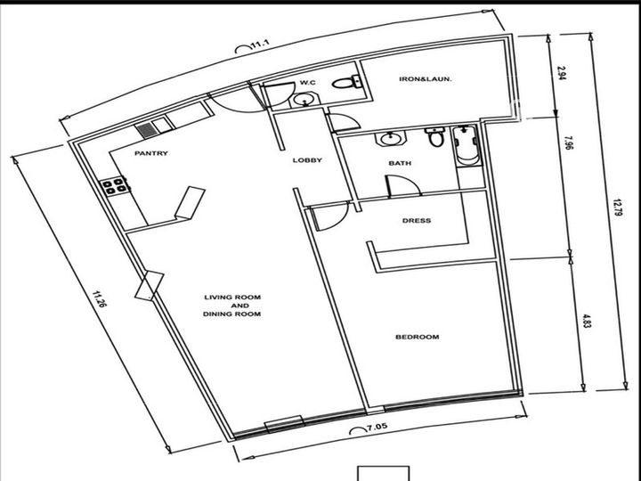 Floor plan - Furnished | MARINA VIEW | Distress Deal