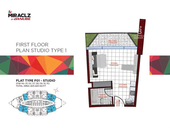 Floor plan - FULLY FURNISHED STUDIO | GREAT LOCATION