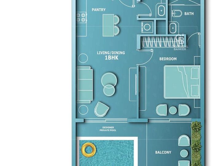 Floor plan - EXCLUSIVE PRIVATE POOL APARTMENT | HIGH-END LIVING