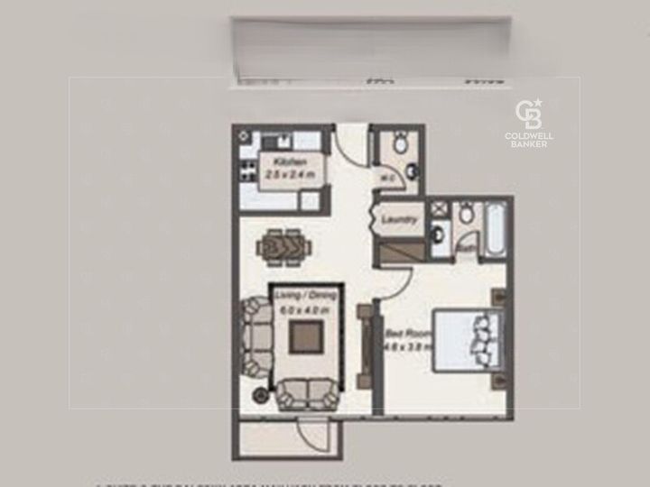 Floor plan - Fully Furnished | High Floor | Vacant