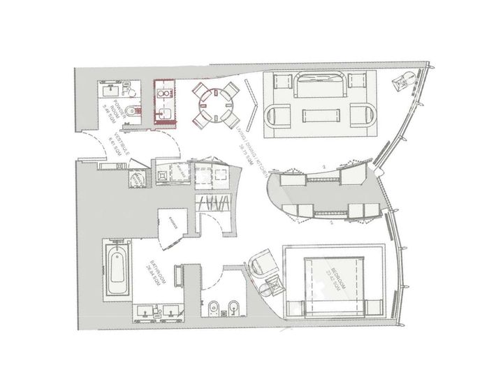 Floor plan - Luxury Living | Furnished | Well Maintained