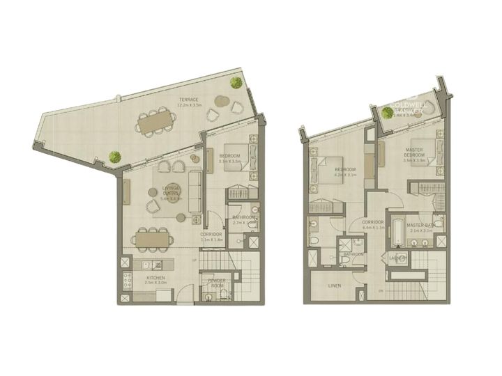 Floor plan - Duplex | Vacant | Creek Marina View