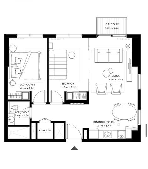 Floor plan - Fully Furnished | Bills Included | Vacant